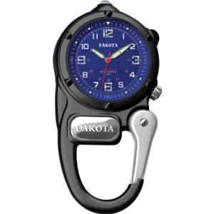 Dakota ダコタ LEDライト付き カラビナウォッチ ブラック×ブルー 並行輸入品 Dakota（ダコタ） 腕時計 カラビナウォッチ 3810-6 Dakota Mini Clip