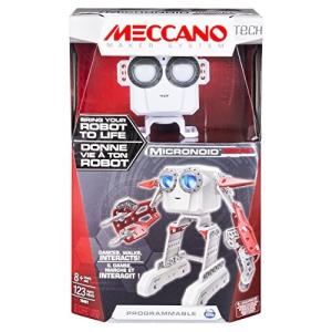メカノ 知育玩具 パズル 20071983-6031222 Meccano-Erector - Micronoid - Red Socket, Programmable Robot｜maniacs-shop