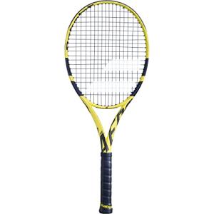 テニス ラケット 輸入 101356 Babolat Pure Aero Tennis Racquet - Strung with 16g White Babolat Syn Gut