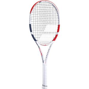 テニス ラケット 輸入 101400 Babolat Pure Strike 100 Tennis Racquet Racquet - Strung with 16g White Ba