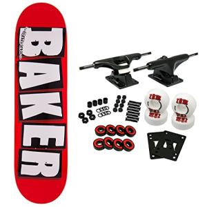 スタンダードスケートボード スケボー 海外モデル Baker Skateboard Complete Brand Logo Whit