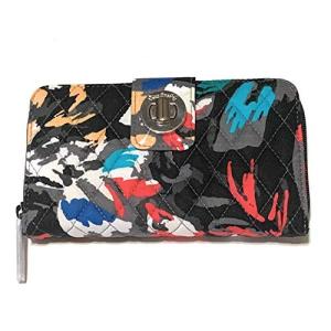 ヴェラブラッドリー ベラブラッドリー アメリカ Vera Bradley Turnlock Wallet in Splash Flora｜maniacs-shop