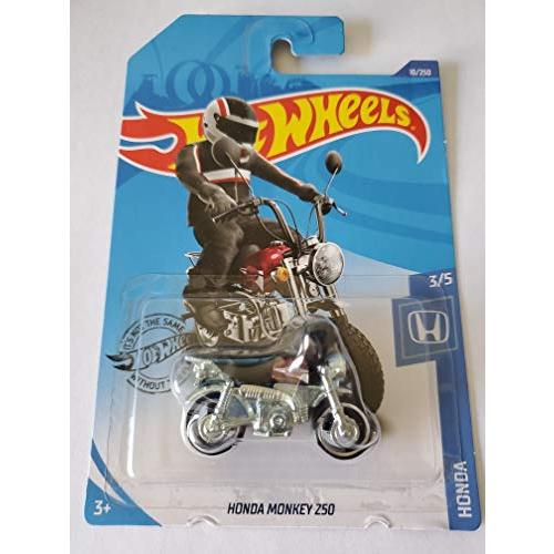 ホットウィール Hot Wheels ホンダ モンキーZ50 3/5 10/250 バイク ダークレ...