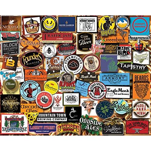 ジグソーパズル 海外製 1000ピース ミシガンのビール 絵画・アート 完成サイズ約61x76センチ...