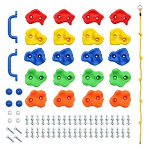 ジャングルジム ブランコ 屋内・屋外遊び Rainbow Craft DIY Monkey Rock Climbing Holds for Kids