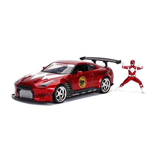 パワーレンジャー レッドレンジャーと2009日産GT-R(R35)  2.75インチのレッドレンジャ...