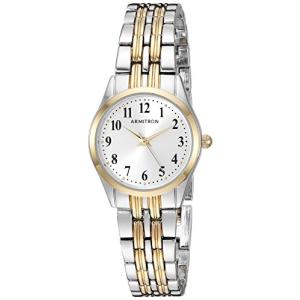 腕時計 アーミトロン レディース 75/5304SVTT Armitron Women's Easy to Read Dial Bracelet Watch, 75｜maniacs-shop