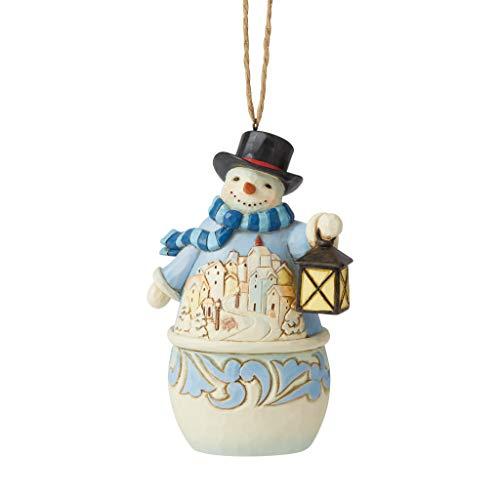 エネスコ Enesco 雪だるまと村のシーン オーナメント ジム・ショア ハートウッドクリーク 約1...