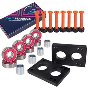 ベアリング スケボー スケートボード Cal 7 Skateboard Bundle 1.25" Steel Hardware, 1/4" Riser Pa｜maniacs-shop