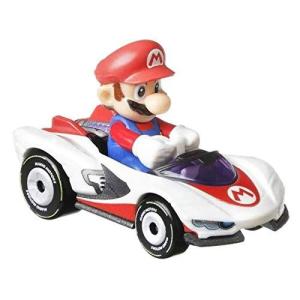 ホットウィール マテル ミニカー GJH62 Hot Wheels Mario Kart Mario with P-Wing Racer, GJH62