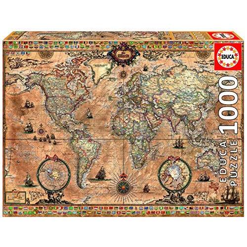 ジグソーパズル 海外製 アメリカ 15159 Educa Antique World Map 100...