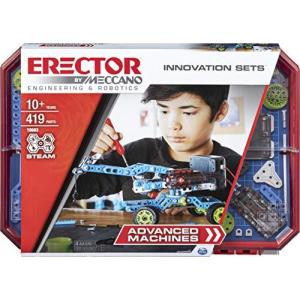 メカノ 知育玩具 パズル 20114923 Meccano Erector, Advanced Machines Innovation Set, S.T.E.A.M. Buildi｜maniacs-shop