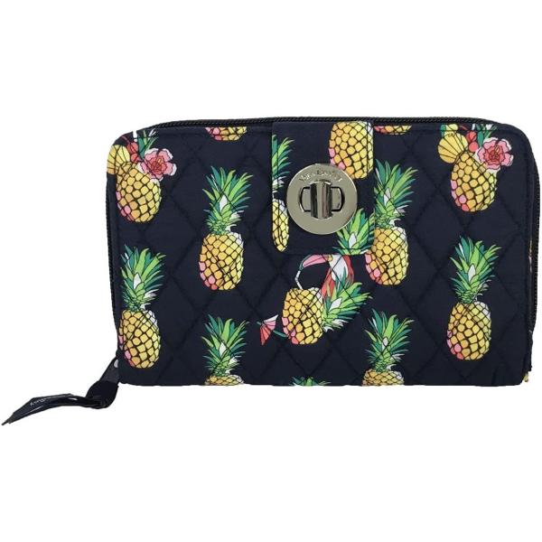 ヴェラブラッドリー Vera Bradley ターンロック ウォレット RFIDプロテクション 24...