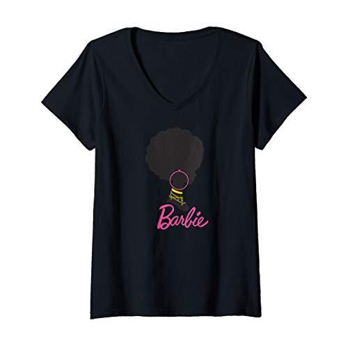 バービー Barbie アフロバービー 半袖Tシャツ レディース 【Sサイズ】 ブラック ファッショ...