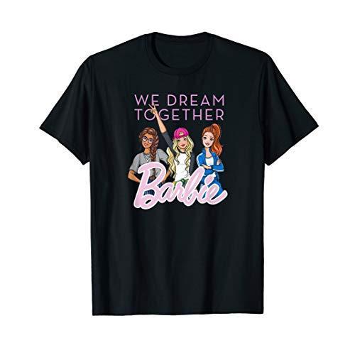 バービー 国際女性デー 半袖Tシャツ メンズ 【Sサイズ】 ブラック ファッション Barbie ト...