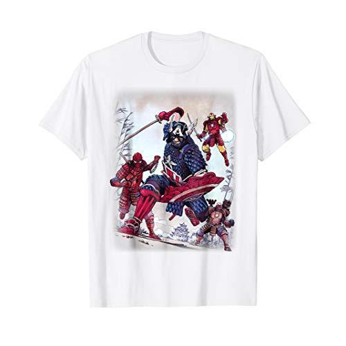 マーベル Marvel アベンジャーズ サムライ 半袖Tシャツ メンズ 【Sサイズ】 ホワイト ファ...