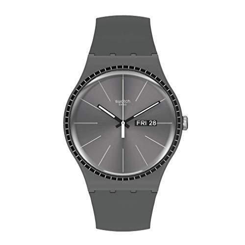 腕時計 スウォッチ メンズ SUOM709 Swatch GREY RAILS Unisex Wat...