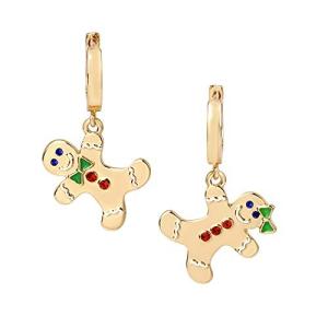 ベッツィ・ジョンソン ピアス アメリカ 373117GLD966 Gingerbread Huggie Earrings｜maniacs-shop