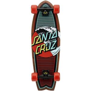 スタンダードスケートボード スケボー 海外モデル 11116441-124572 Santa Cruz Classic Wave S