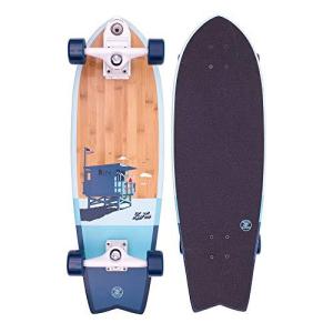 ロングスケートボード スケボー 海外モデル ZFXC0113 Z-Flex Bamboo Surfskate Fish Longboard, A