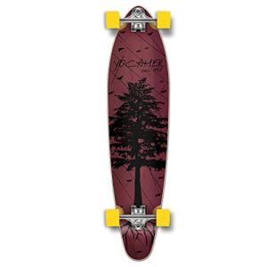 ロングスケートボード スケボー 海外モデル GCKT049 in The Pines RED Longboard Complete Skateb