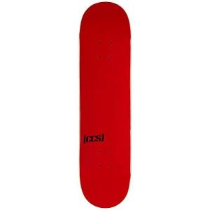 デッキ スケボー スケートボード CCSLogoDecks [CCS] Logo Skateboard Deck Red 7.50"｜maniacs-shop