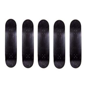 デッキ スケボー スケートボード Cal 7 Blank Maple Skateboard Decks (Bundle of 5) (7.75 Inch, Blac