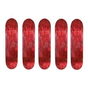 デッキ スケボー スケートボード Cal 7 Blank Maple Skateboard Decks (Bundle of 5) (8 Inch, Red)