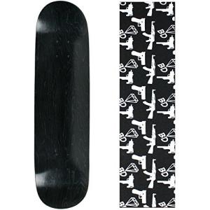 デッキ スケボー スケートボード DMB-82SBLK + BD-GUNS Moose Skateboard Deck Blank Stained Black 8.｜maniacs-shop