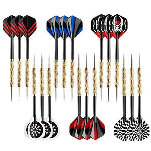 海外輸入品 ダーツ AC8130-18pc Accmor Steel Tip Darts, Prof...