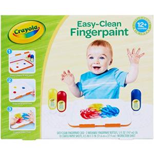 クレヨラ アメリカ 海外輸入 81-1477 Crayola Washable Finger Paint Station, Less Mess Finger Paints｜maniacs-shop