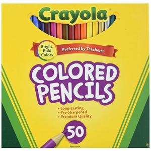 クレヨラ アメリカ 海外輸入 CR-68-4050-6 Crayola 50ct Long Colored Pencils (68-4050) 6 Pack｜maniacs-shop