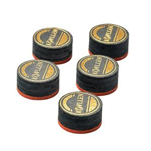 海外輸入品 ビリヤード KONLLEN Carom Pool Billiard Cue Tips - 5 Pieces Carom Cue Tip 14mm 6 Layers Bi