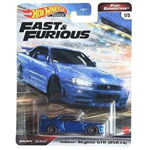 ホットウィール Hot Wheels プレミアム ファストスーパースターズ ニッサン スカイライン GT-R(BNR34)｜maniacs-shop