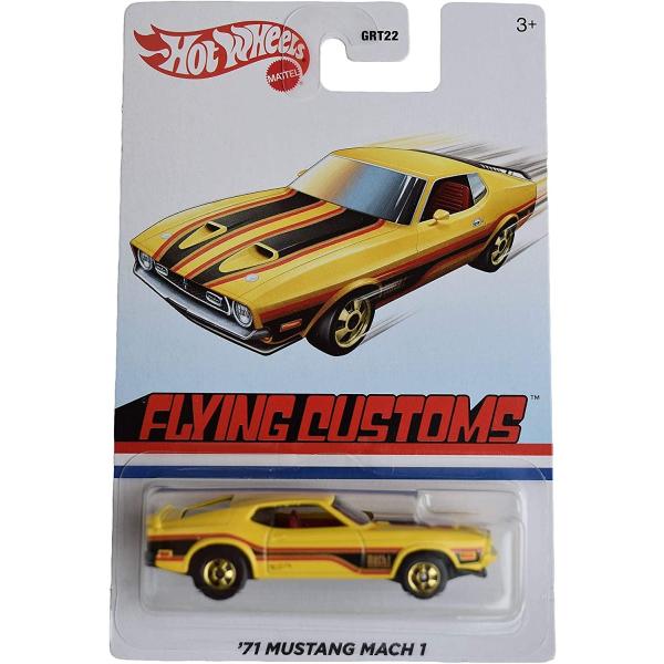 ホットウィール Hot Wheels フライングカスタム &apos;71 マスタング マッハ イエロー Mu...