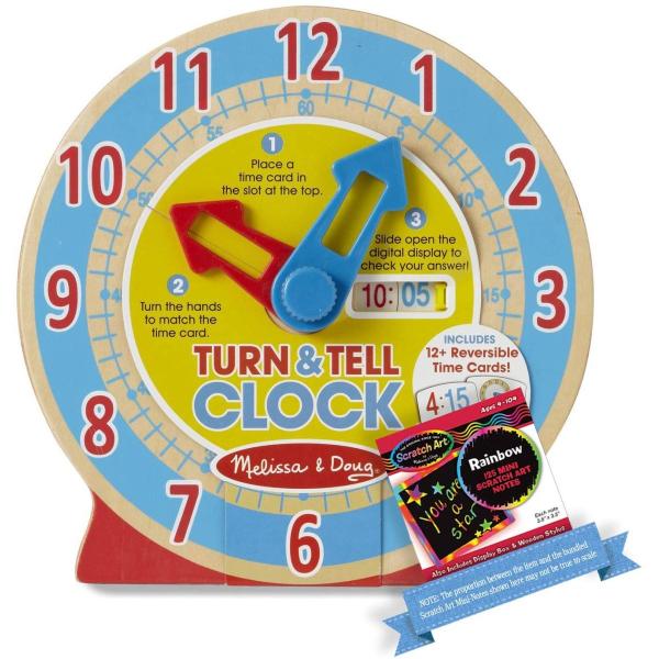 メリッサ&amp;ダグ おもちゃ 知育玩具 4284 Turn &amp; Tell Clock + 1 Melis...