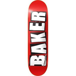 デッキ スケボー スケートボード 03-01-0350 Baker Brand Logo Skateboard Deck -8.0 Red/White DECK O｜maniacs-shop