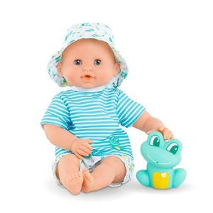 コロール 赤ちゃん 人形 9000100530 Corolle Bebe Bath Marin Baby Doll - 12" Soft-Body with Rubber Frog｜maniacs-shop
