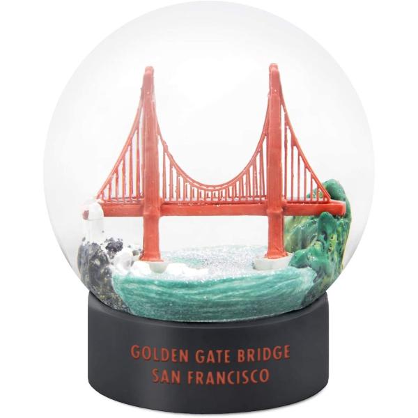 スノーグローブ 雪 置物 Golden Gate Bridge San Francisco Fog ...