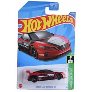 ホットウィール マテル ミニカー L2593 Hot Wheels Nissan Leaf RC_02, Green Speed 2/5, red
