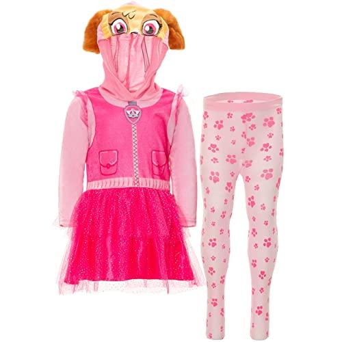 パウパトロール 子供服 コスチュームドレス レギンスセット 3T 日本サイズ100相当 スカイ ピン...