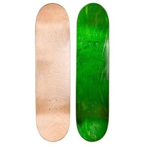 デッキ スケボー スケートボード SA5822 Cal 7 Blank Maple Skateboard Decks| Two Pack(Natural, Gree｜maniacs-shop