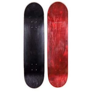 デッキ スケボー スケートボード SA5750 Cal 7 Blank Maple Skateboard Decks| Two Pack (Black, Red,｜maniacs-shop