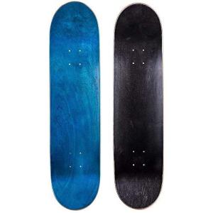 デッキ スケボー スケートボード SA5746 Cal 7 Blank Maple Skateboard Decks| Two Pack (Blue, Black,｜maniacs-shop