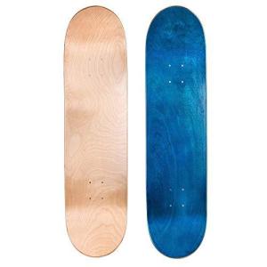 デッキ スケボー スケートボード SA5821 Cal 7 Blank Maple Skateboard Decks | Two Pack (Natural, Bl｜maniacs-shop