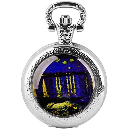 HB1008 Tiong Pocket Watch Glass Cabochon Starry Sk...