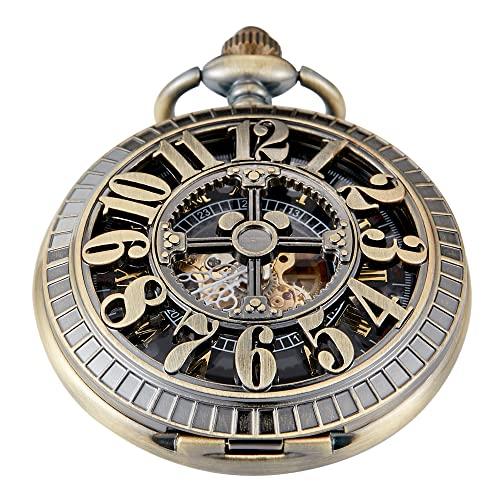 MW120 Whodoit Bronze Arabic Numerals Hollow Men's ...
