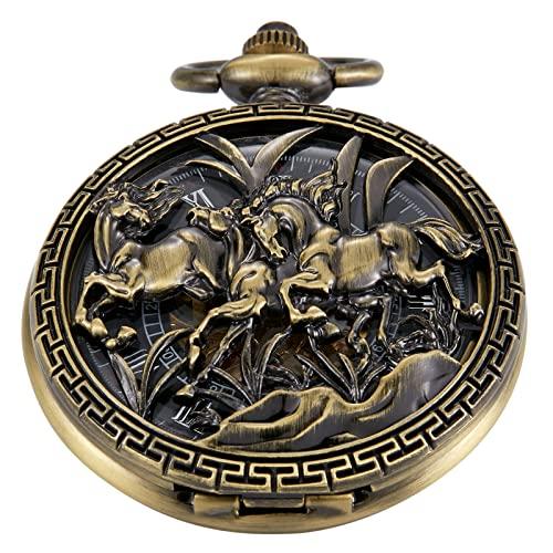 MW131 Whodoit Bronze Hollow Horse Design Mechanica...