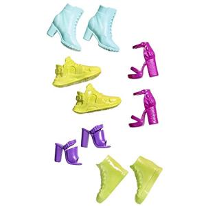 バービー バービー人形 HBV29 Barbie Fashion Shoes - Package of 5 Pairs of Shoes ~ Yellow Sneakers, Pi｜maniacs-shop