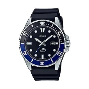 腕時計 カシオ メンズ MDV106B-1A1V Casio Men's Stainless Steel Quartz Sport Watch with Resin Strap, Bl｜maniacs-shop